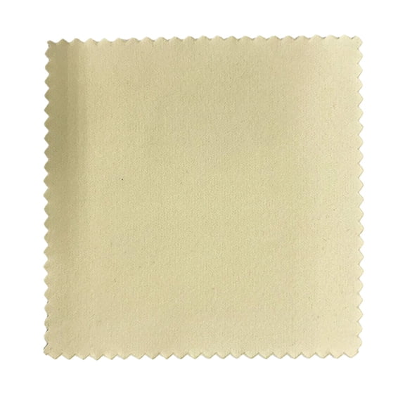 stanreset 100 Pcs Chiffon de Nettoyage et de Polissage pour Bijoux en Argent et Or Double Face Réutilisable Anneau Boucle d'Oreille Fournitures d'Entretien Portables Beige