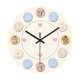 thumbnail image 1 of Reloj de pared silencioso, reloj decorativo acrílico moderno redondo para colgar en la pared de la sala de estar. 20 cm, 1 of 9