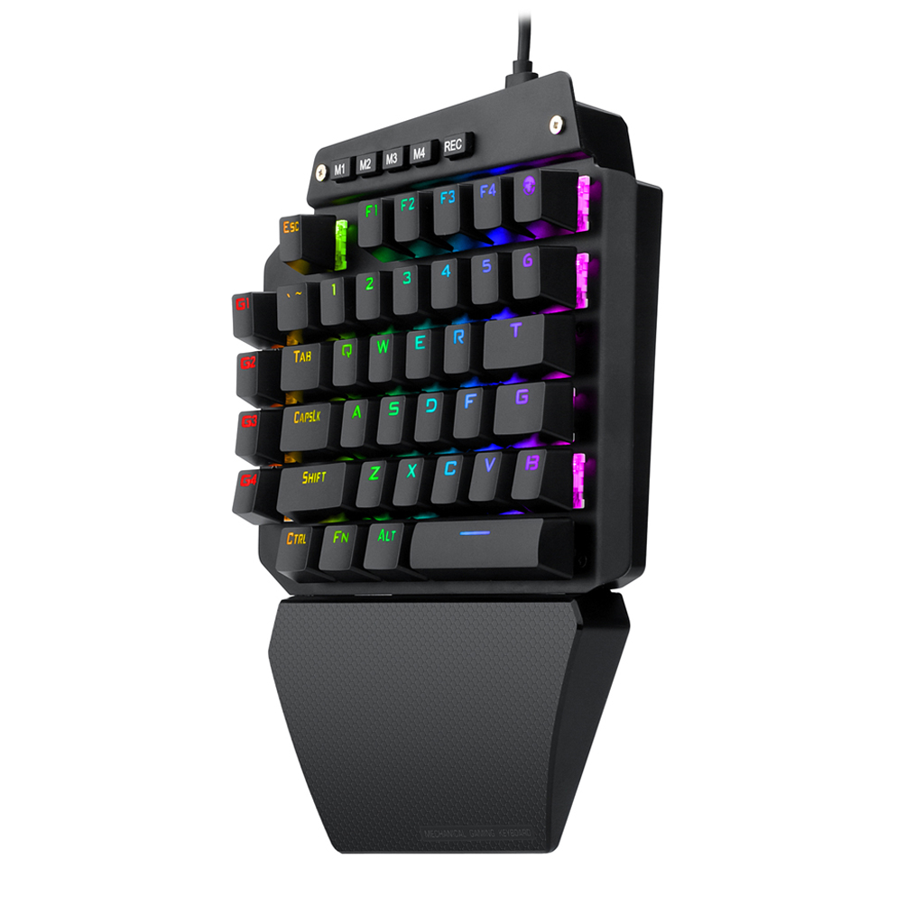 44 Keys Mechanical Gaming Keyboard Replacement RGB LED Backlit Outemu Switch Full for Key Macro Defines One-hand Keyboar