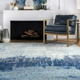 thumbnail image 4 of nuLOOM Tapis de Surface Abstrait Alayna, 2' 6" x 12', Bleu, 4 of 4