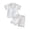 Multicolour, variant on Girls Summer Bow Print Pajama Set St. Patrick'S Day Satin Short Sleeve Collared Button Down Top And Shorts Breathable Sleepwear Multicolour 18 Months-24 Months