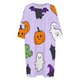 thumbnail image 4 of Cute Halloween Friends Sleepshirts For Sleeping Travels Loose Sleepdress Pajama Dress Soft Nightdress Sleepwear, 4 of 7