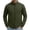 #01 Army Green, variant on Men's Solid Quilted Jacket, Casual Fleece Coat, Everyday Athleisure Outerwear, Slim Zip-Up Mid-Length for Work Outdoor Leisure, Gray XL