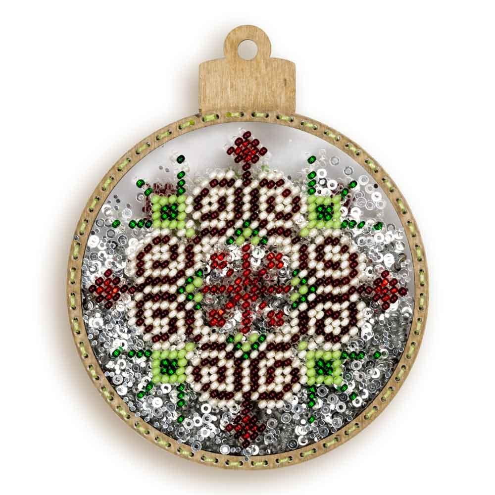 Set for embroidery with beads on a plastic base FLPL-057