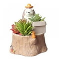 thumbnail image 3 of RubrumRosa Home Garden Office Desktop Decoration  Cute Cartoon Animals Designed Flower Pot/Plant Pots/Planter/Container (Plants Not Included) YJ, 3 of 7