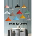 thumbnail image 2 of Colorful Wood Metal Pendant Light Fixture for Over Kitchen Island, Nordic Minimalism Pendant Lighting for Dining Table, Simple Retro Rustic Hanging Lamp Farmhouse Ceiling Chandelier, 2 of 10