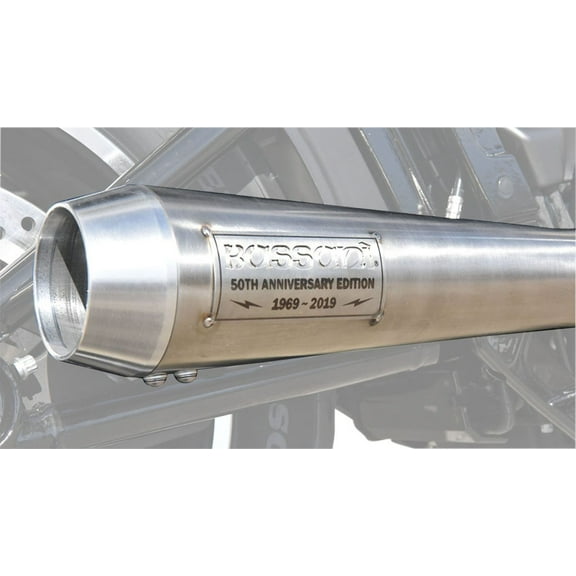 Bassani Road Rage III 50th Anniversary Stainless 2-into-1 Exhaust System (1S50SS)