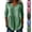 12# Green, variant on Womens Striped Peplum Tunic Tops Summer Linen 3/4 Length Sleeve Tops Loose Fit V Neck Ruffle Hem Casual Blouse for Office Vacation,Black ,XXL