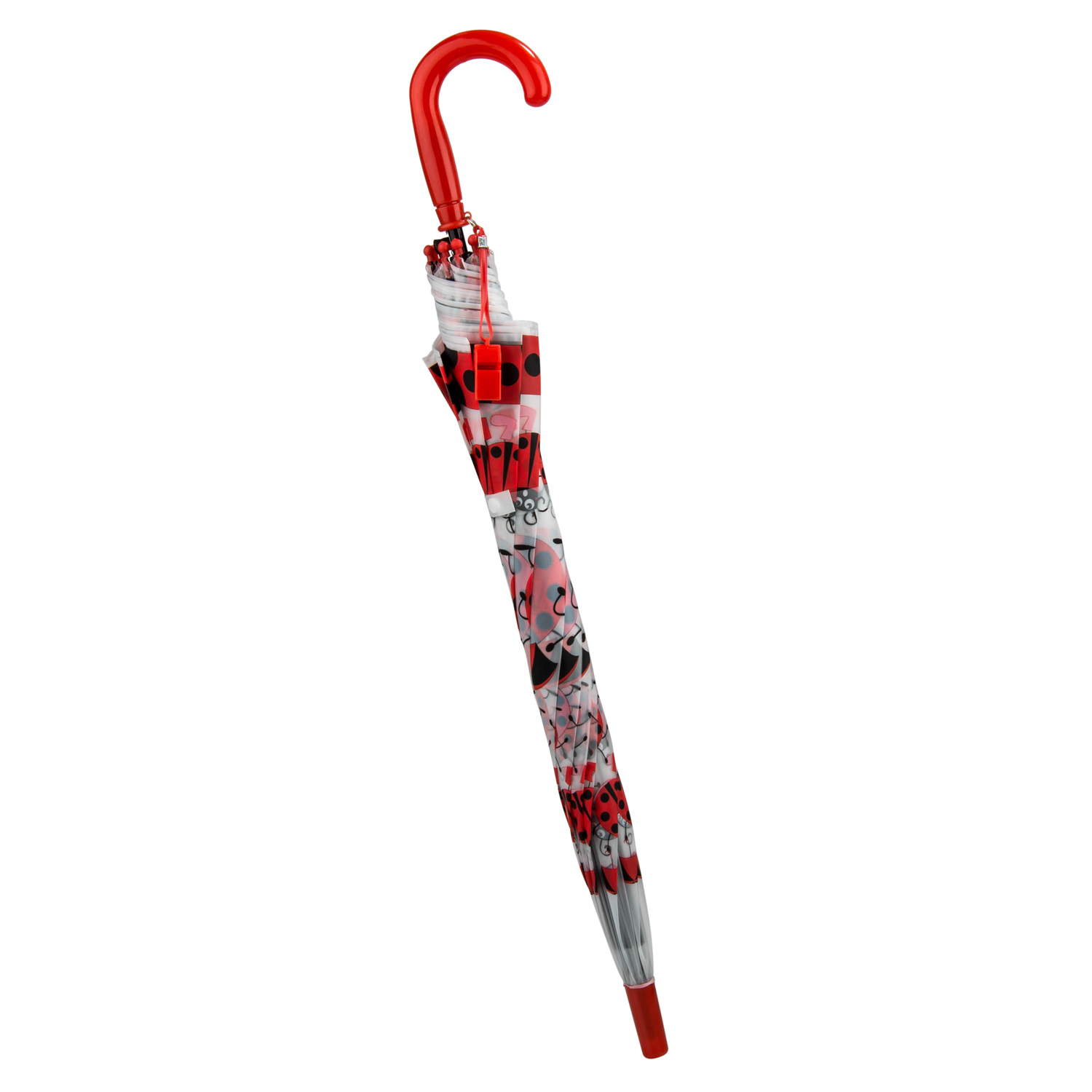 Rainy Day Novelty Kids Easy Open Automatic Umbrella with Safety Whistle