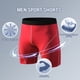 thumbnail image 5 of Pantalones cortos deportivos para hombre - tejido elástico y transpirable, ideal para correr, gimnasio o yoga - talla XL (rojo), 5 of 6