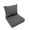 Gray, variant on LCGOD Outdoor Chair Cushions Waterproof & Fade-Resistant, Deep Seat Cushion Set, 22x22 Inch, Blue