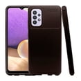 thumbnail image 1 of Atti Rugged Carbon Samsung A32 4G Cafe 1pz Mas Mica 9D Funda de Silicon Uso Rudo, 1 of 8