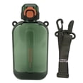 thumbnail image 1 of Flat Water Bottle, Leak Proof 750ml  Flat Drinking Bottle Pop Up Lid  for Outdoor Activities Green, 1 of 7