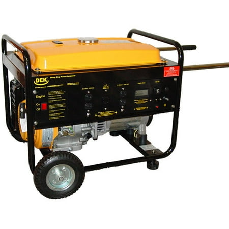 DEK 6,550 Running Watts 100 Percent Copper Alternator Commercial-Grade Portable Generator