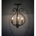 thumbnail image 4 of Meyda Tiffany 116381 Easton 3 Light 12" Wide Semi-Flush Ceiling Fixture - Chestnut, 4 of 4