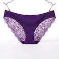 thumbnail image 1 of TrowBridge-bragas sexys para mujer, ropa interior de encaje de satén de seda, lencería hueca, agradable para la piel, calzoncillos cómodos, 1 of 4