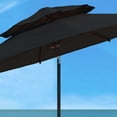 thumbnail image 4 of SAFAVIEH Lorenia 9' Double Top Market Patio Umbrella, Black, 4 of 5