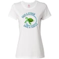 thumbnail image 3 of Inktastic Skip a Straw Save a Turtle with Cute Green Sea Turtle Women's T-Shirt, 3 of 5