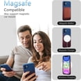 thumbnail image 4 of Ancove Magnetic Case for iPhone 13 Pro,[Compatible with Mag Safe],Cute Shockproof [Camera Lens Protector] Gradient Color Soft Liquid Silicone Case for iPhone 13 Pro,Blue+Red, 4 of 7