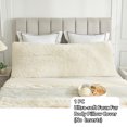 thumbnail image 3 of LIFEREVO Off White Faux Fur Body Pillow Cover 20"x54", Ultra Soft Plush Furry Bed Pillowcase, Microfiber Long Pillow Shams for Women Mother Wife (Light Beige), 3 of 6