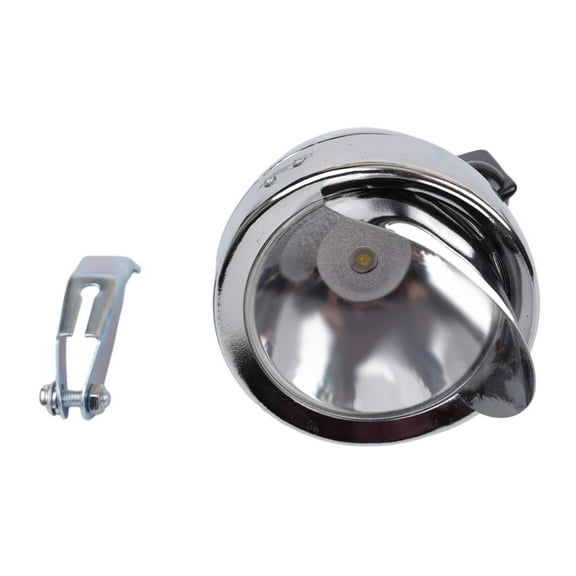 Bicycle Head Lamp 3 Led 2 Modes Bicycle Headlight Bike Front Light High Quality Retro Headlight Vintage Flashlight Lamp Silver Fangkenuo