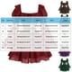 thumbnail image 2 of mfyjkho Vestidos para mujer, Vestido de gasa de manga larga con volantes y mangas acampanadas para mujer Vestidos maxi para mujer m, 2 of 3