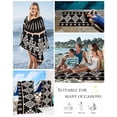 thumbnail image 5 of Black White Boho Beach Towels Oversized Super Absorbent, Modern Western Aztec Abstract Geometric Lightweight Bath Towel Quick Dry Sets For Bathroom/Pool/Rv Camping/Beach Play/Gym Room/Picnic 23"x47", 5 of 8