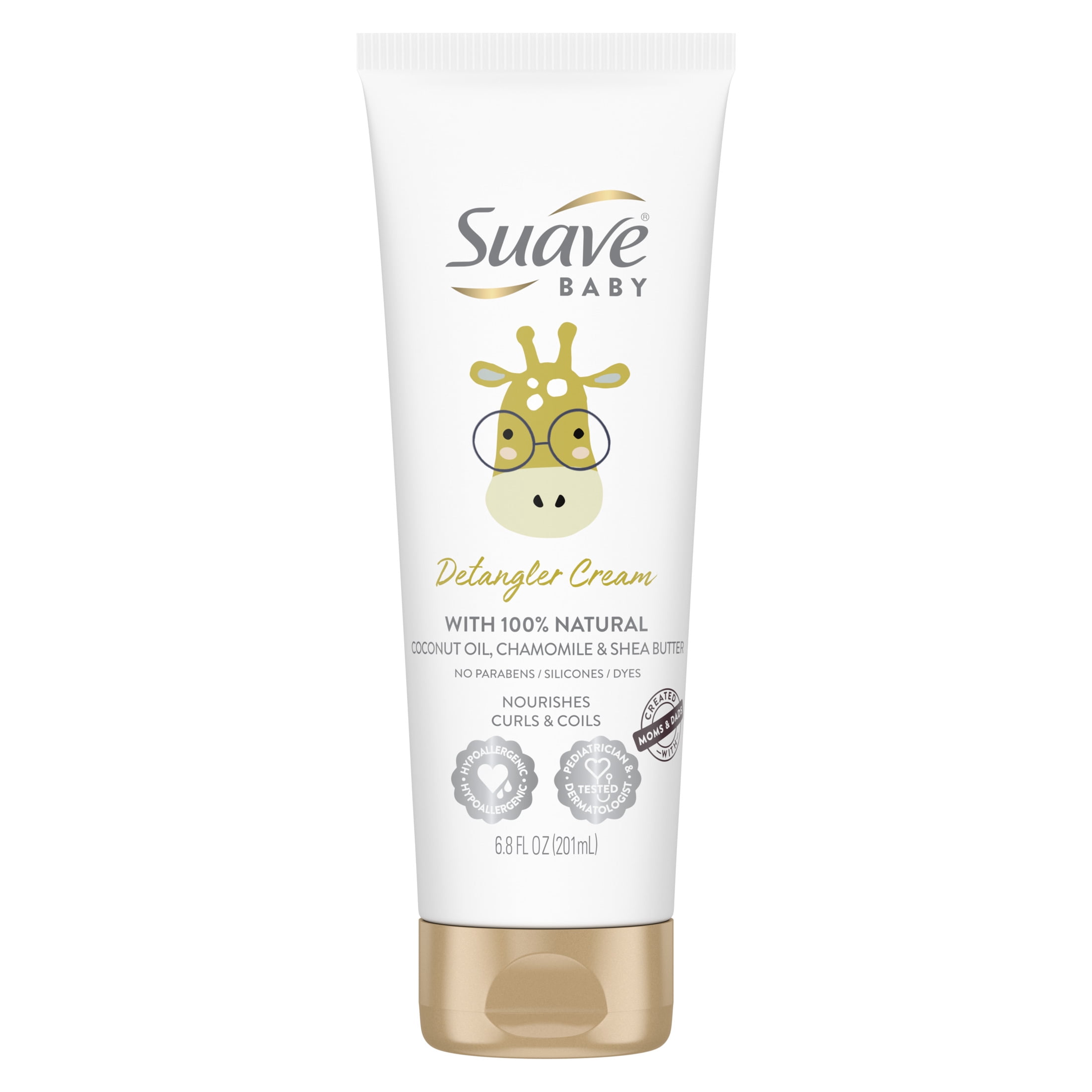 Suave Baby Detangler Cream with Coconut Oil, Chamomile & Shea Butter, 6.8 oz