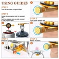 thumbnail image 3 of Portable Gas Propane Stoves Camping Stoves Outdoor Hiking Picnic Burner Cooking, 3 of 8