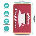 thumbnail image 5 of Coffee Mat, Coffee Vintage Red Pattern Coffee Bar Mat for Coffee Station Accessories and Organizer, Absorbent Dish Drying for Kitchen Counter, Coffee Bar Decor Coffee Machine Mat 19.5x12in, 5 of 7