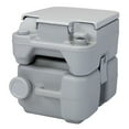 thumbnail image 2 of Topcobe Portable Travel Toilet with Press Flush Pump for Camping Boating - 5.3 Gallon, Gray, 2 of 10