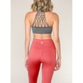 thumbnail image 5 of Made by Johnny Women's Peached Front Seamless Leggings with Inner Pocket Full-Length Yoga Pants XS CORAL, 5 of 6