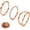 Rose Gold, variant on 3pcs Nose Rings Hoops - 316L Surgical Steel Double Hoop Nose Rings 14G/16G/18G/20G Hinged CZ Piercing Jewelry Septum Clicker Rings Cartilage Earring Helix Rook Tragus Daith 7mm/8mm/9mm/10mm