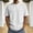 White, variant on Men's Crew Neck Basic Oversized Tshirts Half Sleeve Plain Loose Fit Summer Pullover Tops White