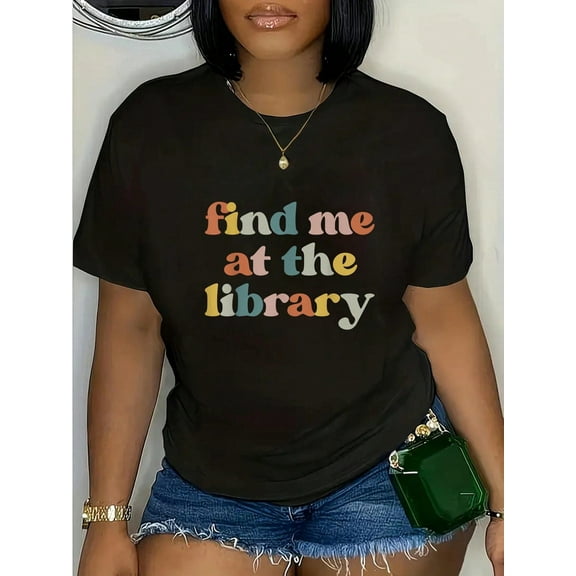 100% Cotton Find Me At The Library Retro Librarian Reading Book Lover T-Shirt