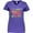 Purple, variant on Inktastic Happy 100th Day of School Women's V-Neck T-Shirt