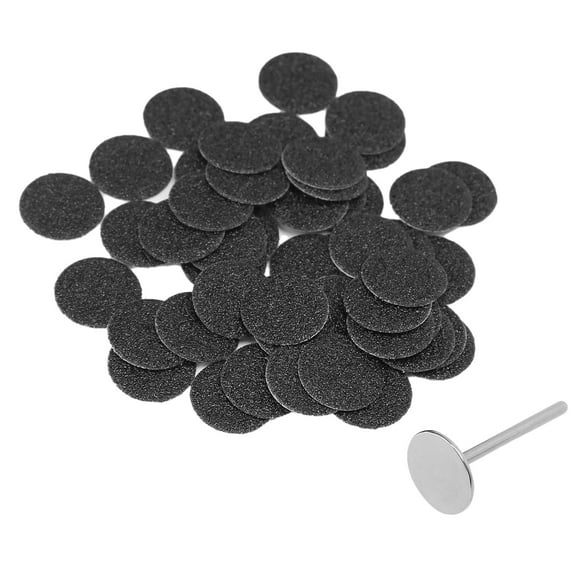 50 Pcs Callus Électriques, Disques en Papier Sablé Outil de Pédicure Disque en Papier Sablé Outil de Retrait Gurt pour Accessoire de Remplacement de Disque de Callus avec Arbre 15mm 0.6 Po