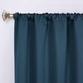 thumbnail image 2 of Superior Blackout Solid Light Filtering Rod pocket Curtain Panel Set, 36" x 72", Marine Blue, 2 of 9
