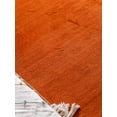 thumbnail image 3 of RUGSOTIC CARPETS HAND KNOTTED WOOL AREA RUGS - 5'7''x7'10'', Rectangle, Orange, Contemporary Modern Design, High Pile Thick Handmade Anti Skid Area Rugs for Living Room, Bed Room (T00205), 3 of 8