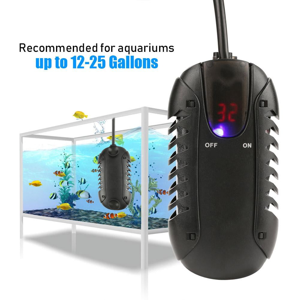Tebru Fish Tank Heater,100W Mini Aquarium Fish Tank LED Digital Heater