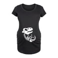 thumbnail image 2 of Bloom Maternity - Skeleton Dinosaur - Maternity Scoop Neck T-Shirt, 2 of 7