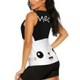 thumbnail image 3 of Xecao Cat Meow print women's scoop neck, loose-fit workout tank tops for the gym., 3 of 9