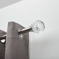 thumbnail image 1 of hometrends Facetted Acrylic Ball 1" Drapery Rod Set 36-66" Nickel, 1 of 3