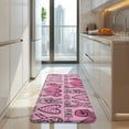 thumbnail image 4 of Pink Breast Cancer and Love Kitchen Rug Mat,Kitchen Runner Rugs Non Skid Washable,Decorative Kitchen Floor Mats for Kitchen,Sink,Laundry,17"x47.2", 4 of 7