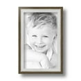 thumbnail image 2 of ArtToFrames 5" x 8" Silver with Stained Grey Picture Frame, 5x8 inch Silver Wood Poster Frame (WOM-4767), 2 of 7