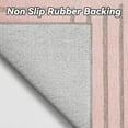 thumbnail image 5 of VUNATE 8'x10' Area Rugs for Living Room Jacquard Textured Modern Rugs Soft Geometric Rug for Bedroom Mid Century Washable Rug Non-Slip Bohemian Carpet Perfect for Dining Room Office Pink, 5 of 7