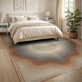 thumbnail image 3 of ODIKA 8'x10' Washable Area Rug Bordered Abstract Elevation Map Lines Flowing Topographic Wavy Refined for Living Room, Under Sectional, Family , Durable, Non-Slip, 3 of 7