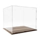 thumbnail image 4 of Vitrina expositora de acrílico transparente con base de madera para almacenamiento. 25 cm x 10 cm, 4 of 9