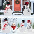 thumbnail image 3 of Iumwxz Complete Snowman Decoration Kit with Hat Scarf Eyes Carrot Nose Arms for Outdoor Winter Family Activities Create Fun Holiday Memories with Friends Friends, 3 of 4