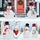 thumbnail image 3 of Kit de muñeco de nieve con sombrero y bufanda - Set de decoraciones exteriores para muñecos de nieve en invierno - Incluye nariz de zanahoria, brazos, ojos y boca, 3 of 4